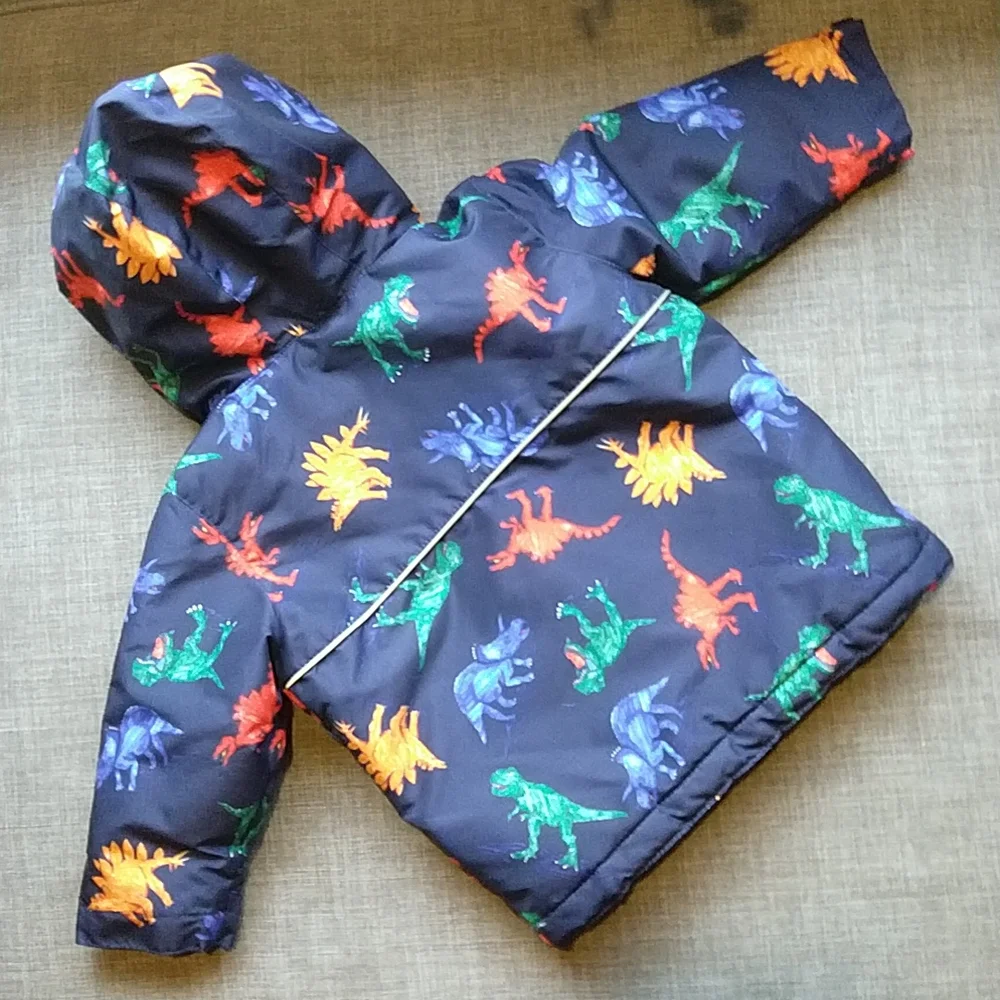 Navy Blue Dinosaur Jacket Shell 18-24m